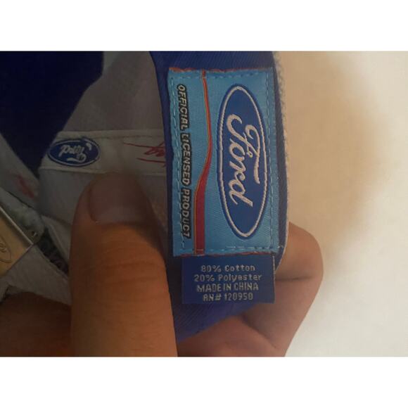 Ford Mustang Hat Racing Striped Cap Sports Car Pony Big Logo Official Licensed - Picture 6 of 6